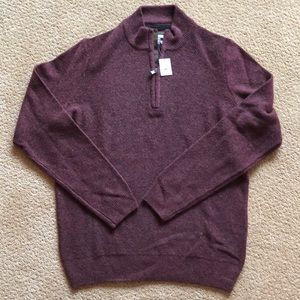 Men’s Half-Zip Wool Sweater
